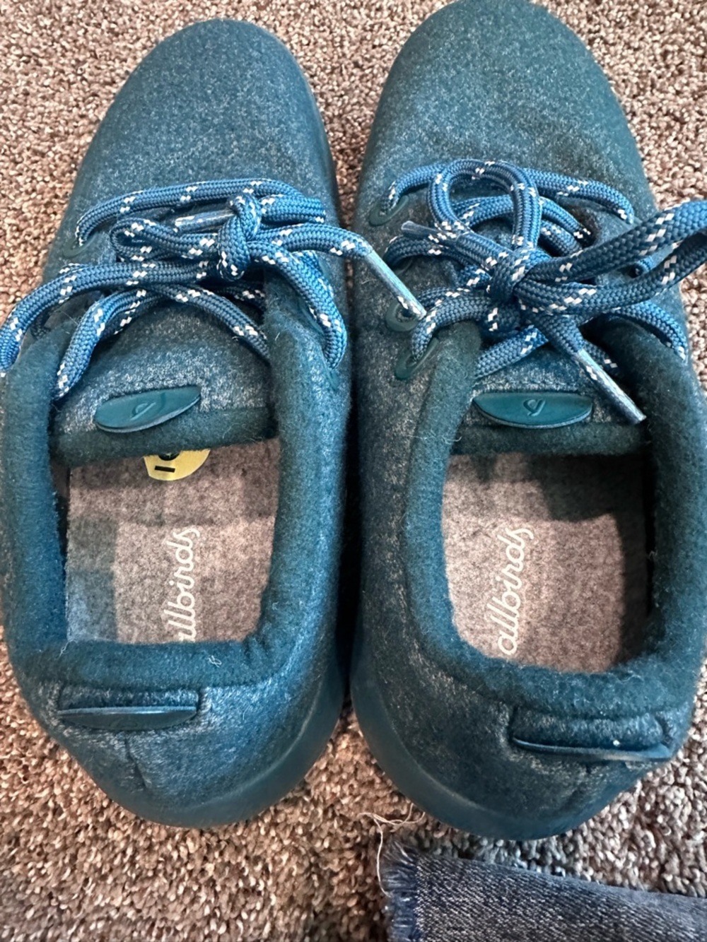NWOB Allbirds Women's Wool Runners in Tuke Teal - Cozy & Sustainable Size 9 - Picture 6 of 7